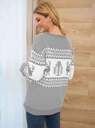 Reindeer Round Neck Sweater